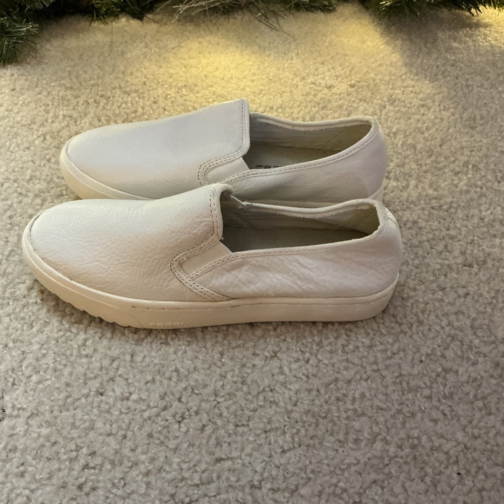 Sorel Women's Cream Slip-On Sneakers